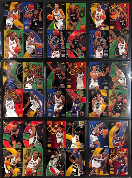 Lot of (500+) Mid to Late 1990s Basketball Cards w. Many Stars and Inserts Inc. Barkley, Malone, Hardaway, Robinson, Kemp, Pippen and More